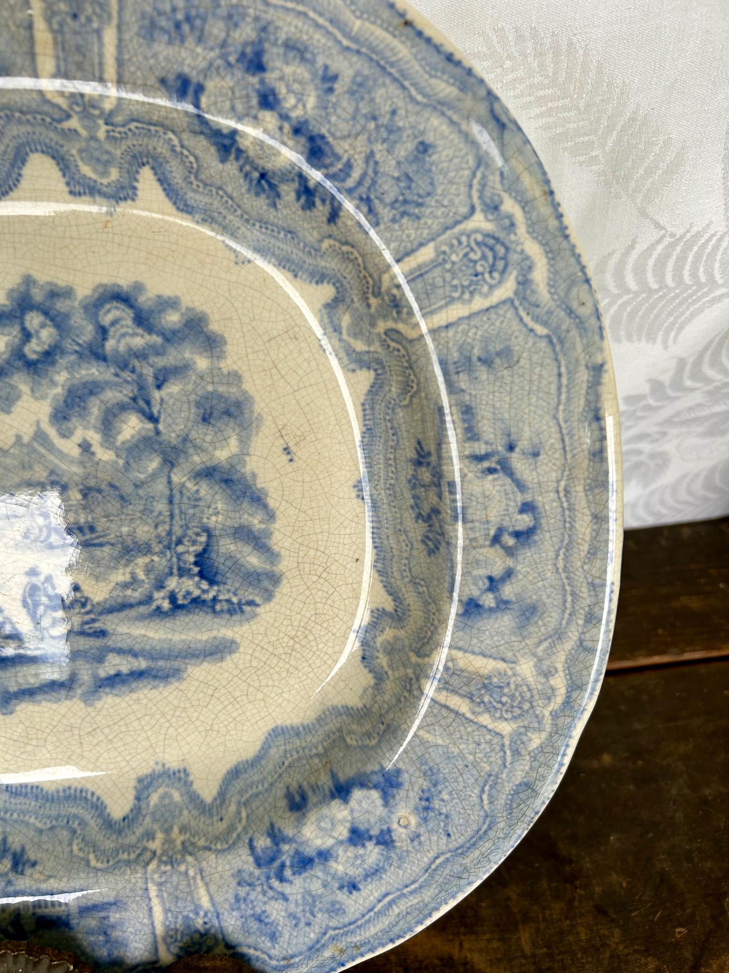 Vintage Antique Victorian Era R Cochran and Co “Syria” Platter c1880