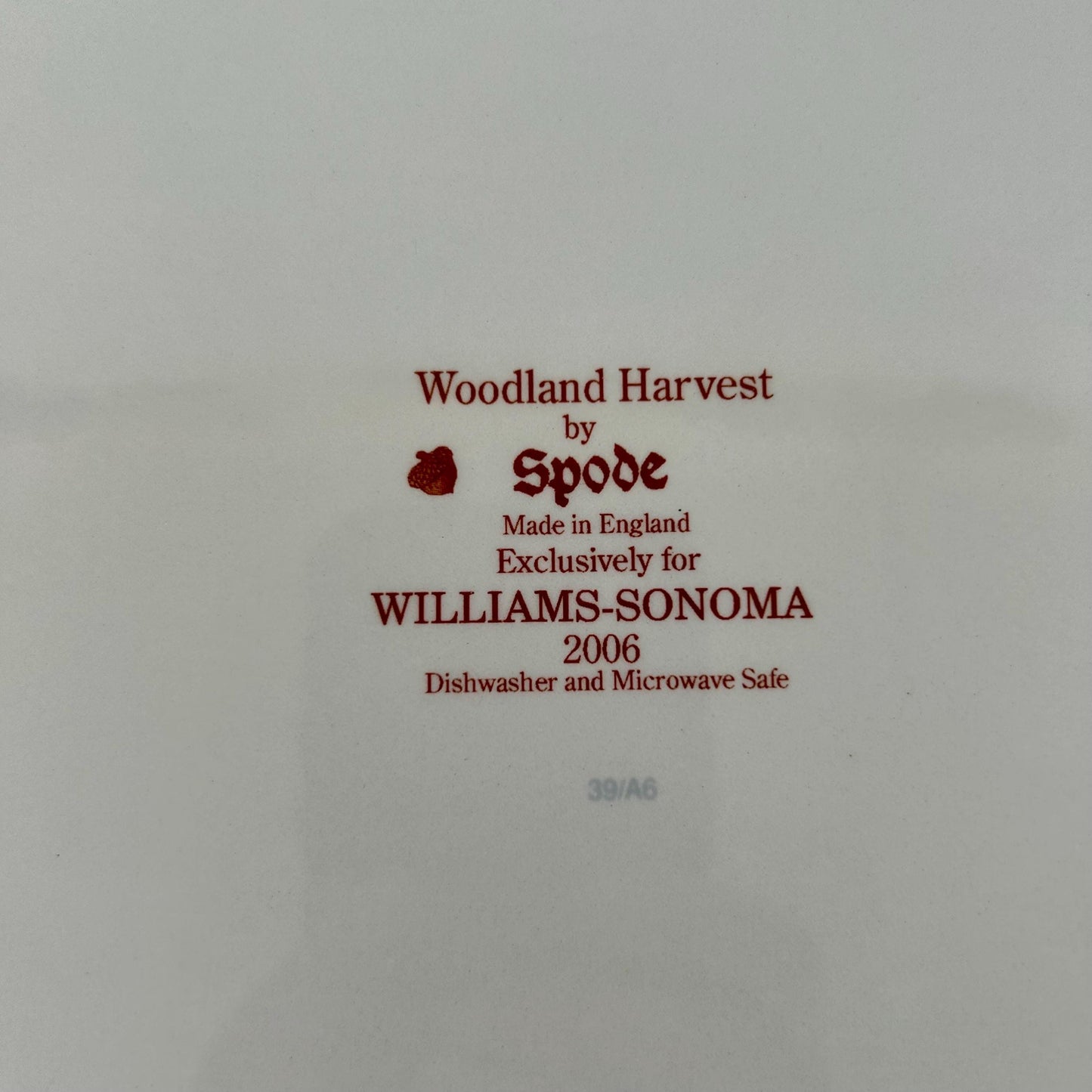 Huge Woodland Harvest by Spode for Williams Sonoma Rectangular Patter