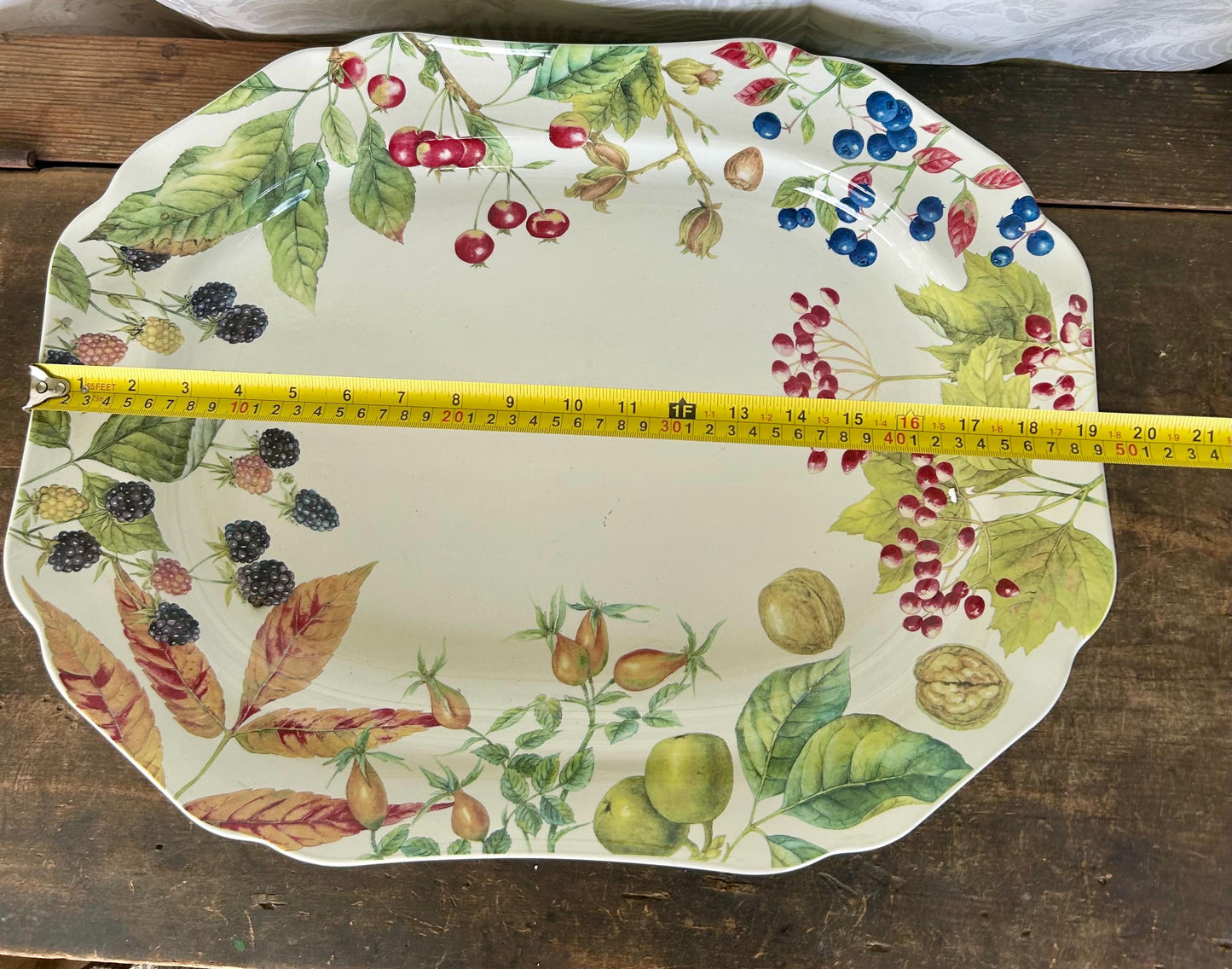 Huge Woodland Harvest by Spode for Williams Sonoma Rectangular Patter