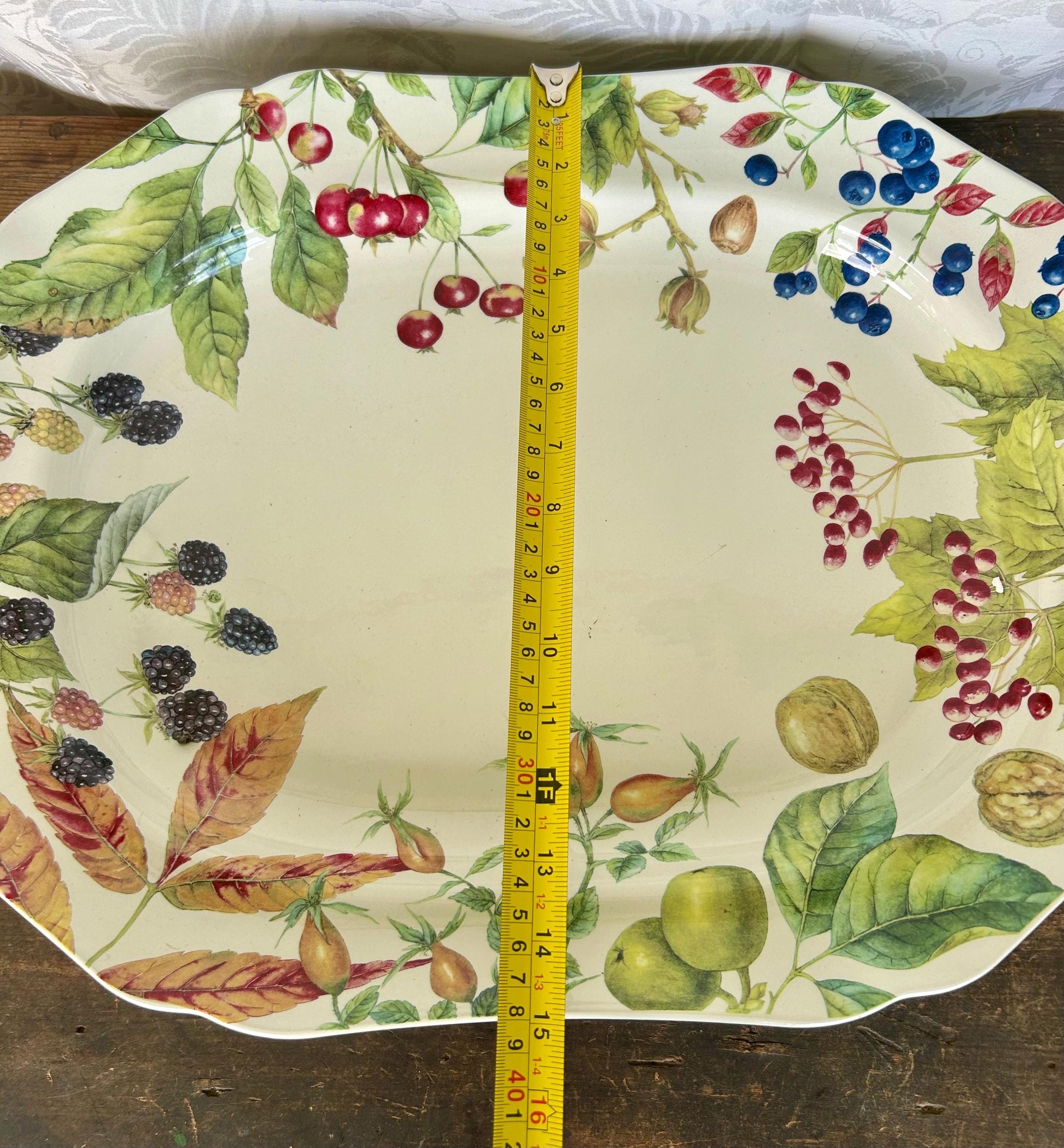 Huge Woodland Harvest by Spode for Williams Sonoma Rectangular Patter